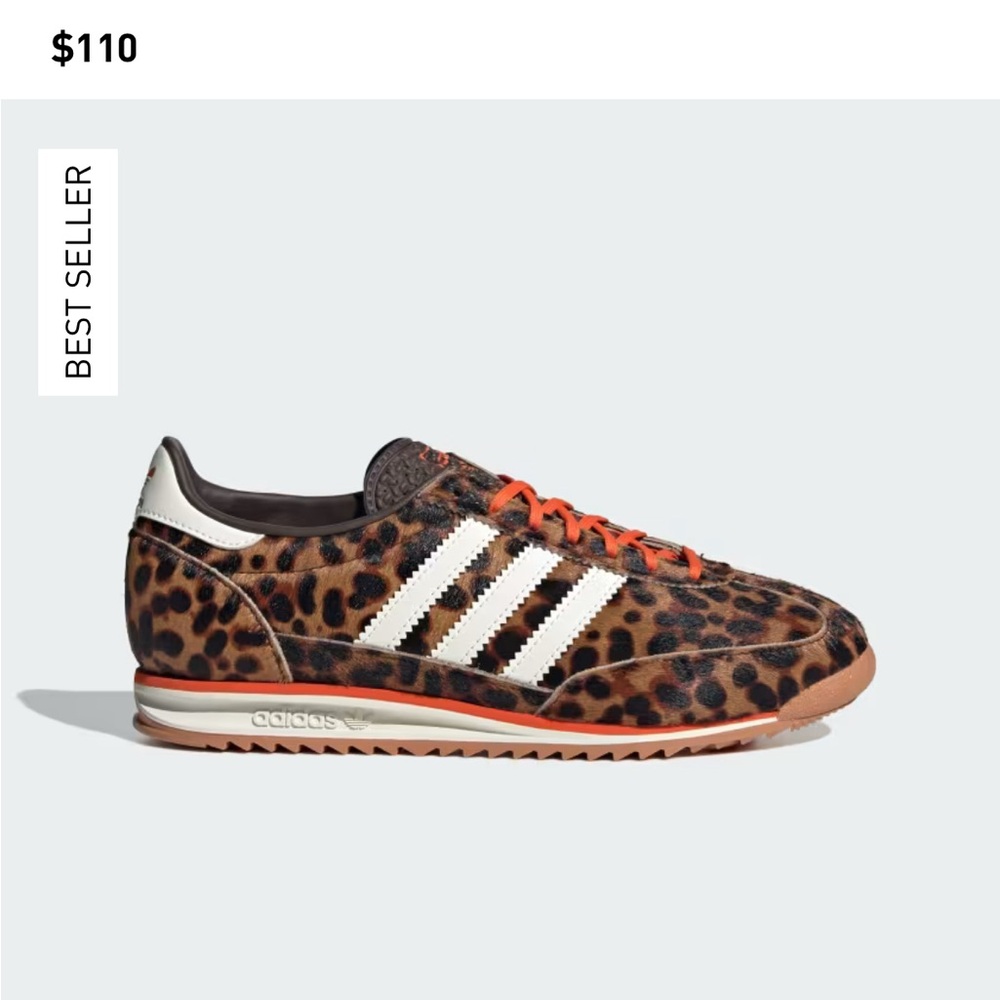 NWOT Adidas SL72 Leopard Print Sneakers!